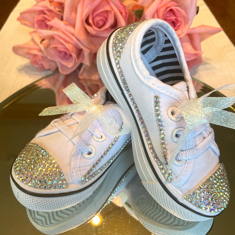 Bling Rhinestone Kids Shoes - Picture 3 of 17